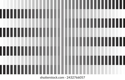 abstracto blanco negro degradado línea patrón irregular ilustración vectorial.