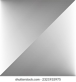 arte abstracto del patrón de rayas diagonales de gradiente en blanco y negro.
