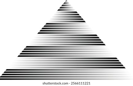 abstract black white gradient triangle line pattern art suitable for background.
