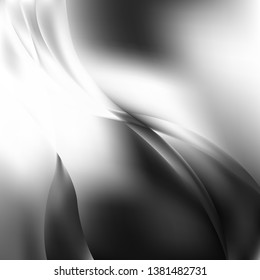 Abstract Black and White Graphic Background