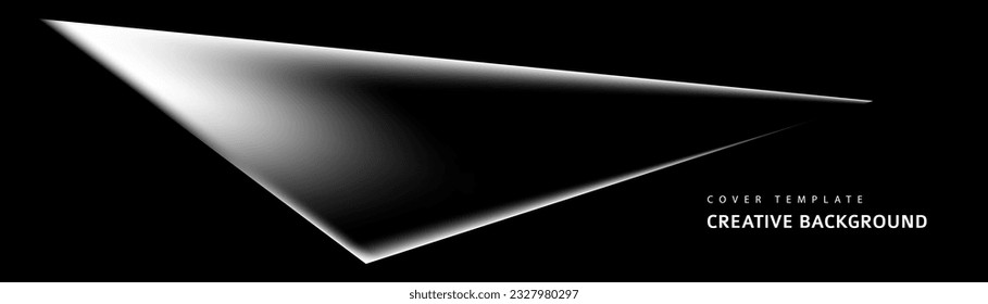 Abstract black, white and gray triangle overlaying layer background. Modern style. You can use for advertising, poster, template, business presentation. Vector illustration