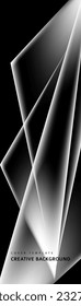 Abstract black, white and gray triangle overlaying layer background. Modern style. You can use for advertising, poster, template, business presentation. Vector illustration
