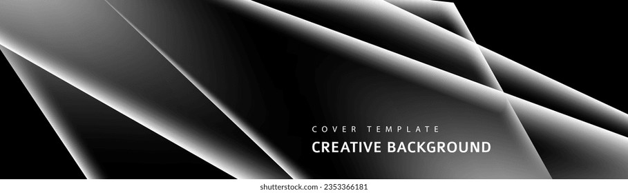 Resumen del fondo de la capa sobre el triángulo negro, blanco y gris. Estilo moderno. Puede usar para publicidad, afiche, plantilla, presentación de negocios. Ilustración del vector