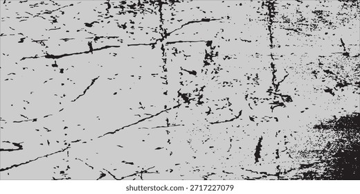 Abstractas textura en escala de grises en blanco y negro con líneas, grietas y patrón áspero, arte