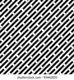 Abstract Black and white Grid. Illustration for design
