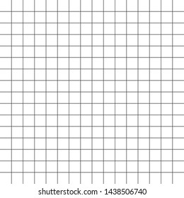 Abstract Black and White Grid Striped Geometric Seamless Pattern - Vector illustration