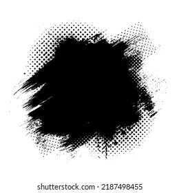 Abstract Black And White Grunge Background