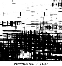 Abstract black and white grunge background vector