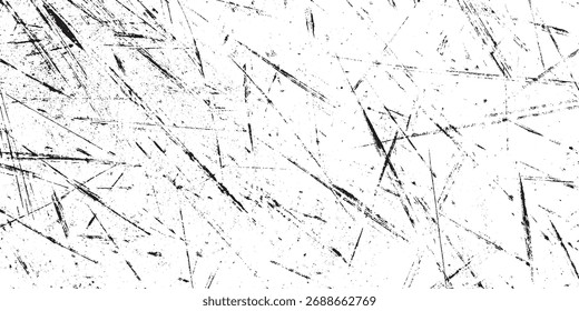 Abstract Black and White Grunge Texture with Scratched Distressed Overlay Pattern