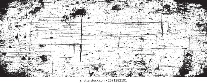 Abstract black and white grunge texture vector background illustration graphic