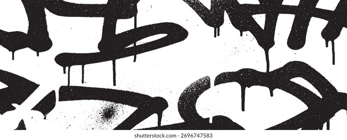 Abstract Black and White Grunge Texture Background Design Element