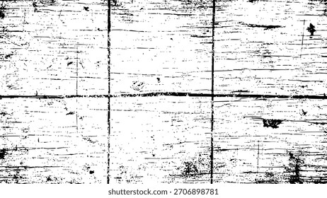 Abstractas fondo de textura de grunge en blanco y negro con superposición angustiada y líneas de panel de Vertical Vector
