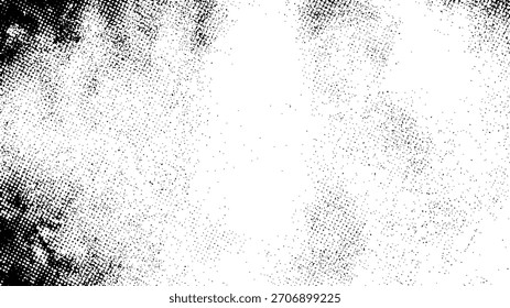 Fondo Abstractas de la textura del grunge en blanco y negro con el Vector del efecto de la superposición ruidoso y angustiado