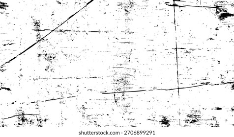 Abstractas fondo de textura de grunge en blanco y negro con superposición angustiada y Vector de detalles de superficie rugosa