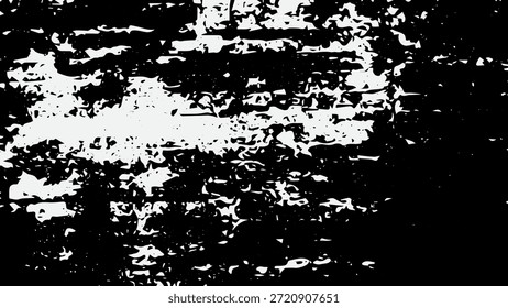 Abstractas textura grunge en blanco y negro con un alto contraste de ruido afligido y salpicaduras granuladas.