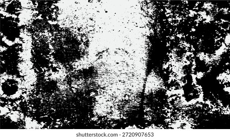 Abstractas textura grunge en blanco y negro con un alto contraste de ruido afligido y salpicaduras granuladas.