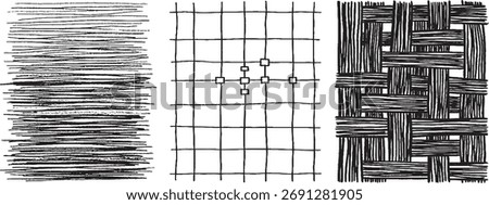 Abstract black and white grunge texture background with horizontal lines