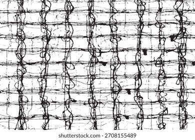 Abstrakte schwarz-weiße grungy Gitter Textur