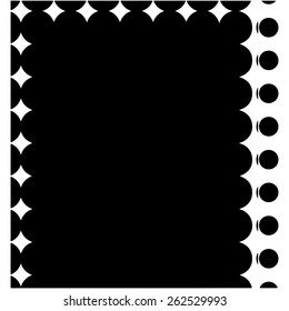 Abstract Black and White Halftone Background Vector