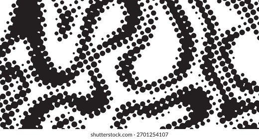 Abstractas patrón de circuito de semitonos en blanco y negro. Traje para el Anuncio, el Web, el folleto, el panfleto y la presentación