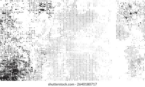 Abstract black and white halftone dot texture background for digital design projects and graphic elements