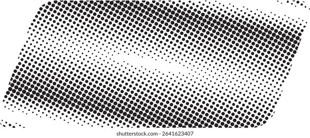 Abstract black and white halftone dot pattern design