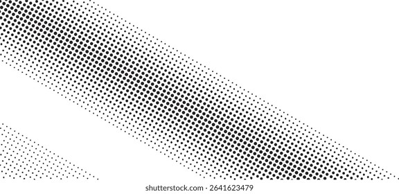 Abstract black and white halftone dot pattern background