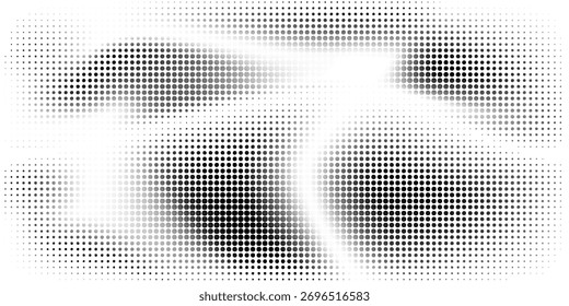 Textura De Padrão De Meio-Tom Preto E Branco Abstrato