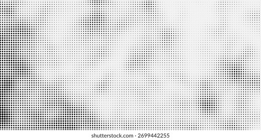 Fundo Abstrato De Textura De Ponto De Meio-Tom Preto E Branco