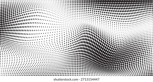 Fondo Abstractas de textura de punto de semitono blanco y negro