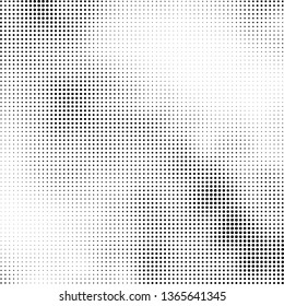 Abstract black and white halftone. Monochrome vector background. Template for printing on business cards, posters, labels