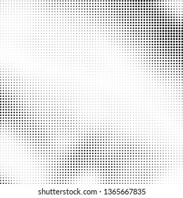 Abstract black and white halftone. Monochrome vector background. Template for printing on business cards, posters, labels