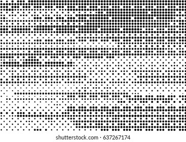 Abstrato preto e branco linhas de fluxo de meio-tom textura pontos. Fundo vetorial para cartazes, desenhos de quadrinhos, banners.