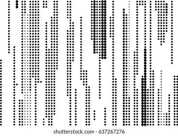 Abstract black and white halftone stream lines dots texture. Vector background for posters, comic book designs, banners.