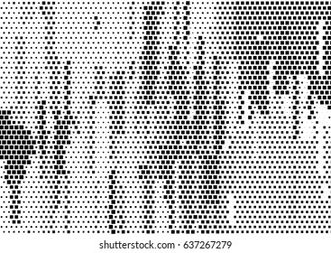 Abstract black and white halftone stream lines dots texture. Vector background for posters, comic book designs, banners.