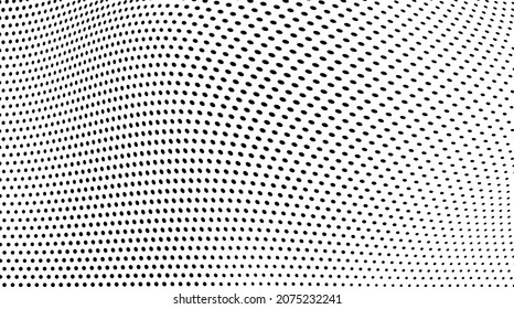 Abstract black and white halftone texture