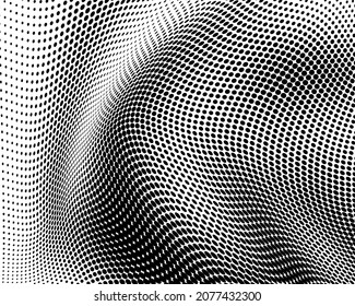 Textura de semitono en blanco y negro abstracto