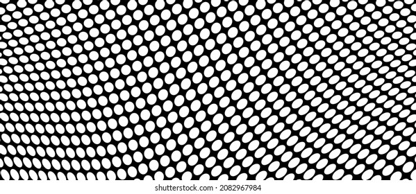 Abstract black and white halftone texture