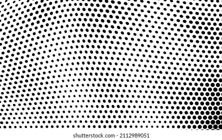 Abstract black and white halftone texture