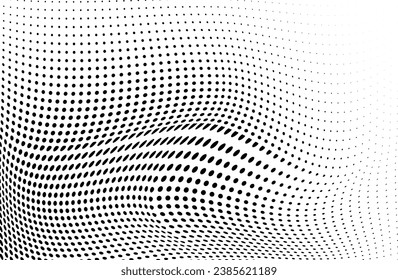 Resumen de textura de onda media en blanco y negro
