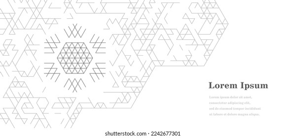 abstract black white hexagon, ai artificial intelligence, geometric background, scientific technology, futuristic concept
