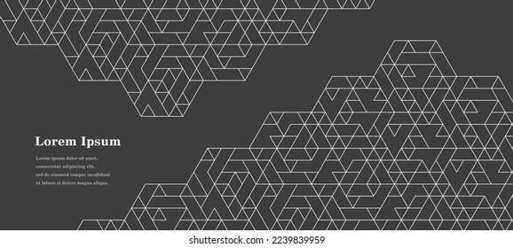 hexágono blanco negro abstracto, fondo de textura geométrica, patrón de polígono, concepto de red