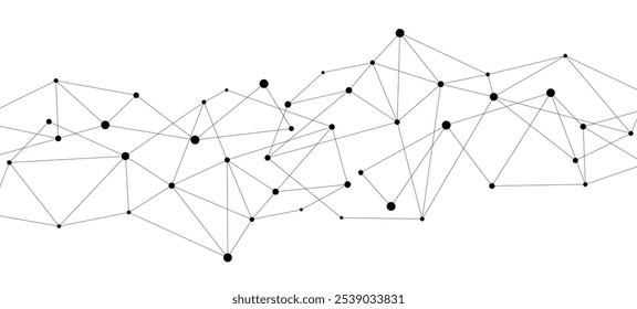 Hexágono blanco negro abstracto. fondo geométrico de la textura del polígono. tecnología científica. concepto de red.