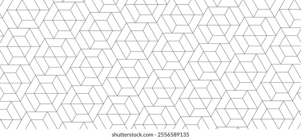 abstract black white hexagon. geometric polygon texture background. triangle pattern. architectural concept.