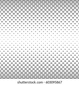 Abstract black and white horizontal curved shape pattern background