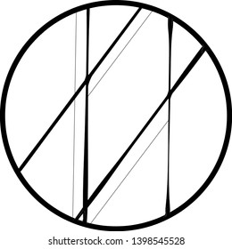 Abstract black and white illustration. Abstract illustration. 

