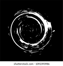 abstract black white ink art wallpaper 