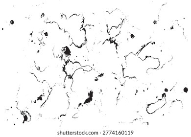 Abstract Black and White Ink Splatter Texture