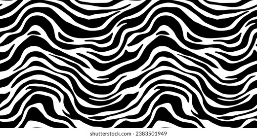 Abstract black and white line doodle seamless pattern. Creative squiggle style drawing background, trendy design with basic shapes. Simple hand drawn wallpaper print texture.	
