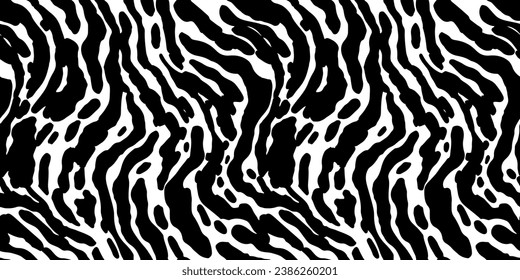 Abstract black and white line doodle seamless pattern. Creative squiggle style drawing background, trendy design with basic shapes. Simple hand drawn wallpaper print texture.